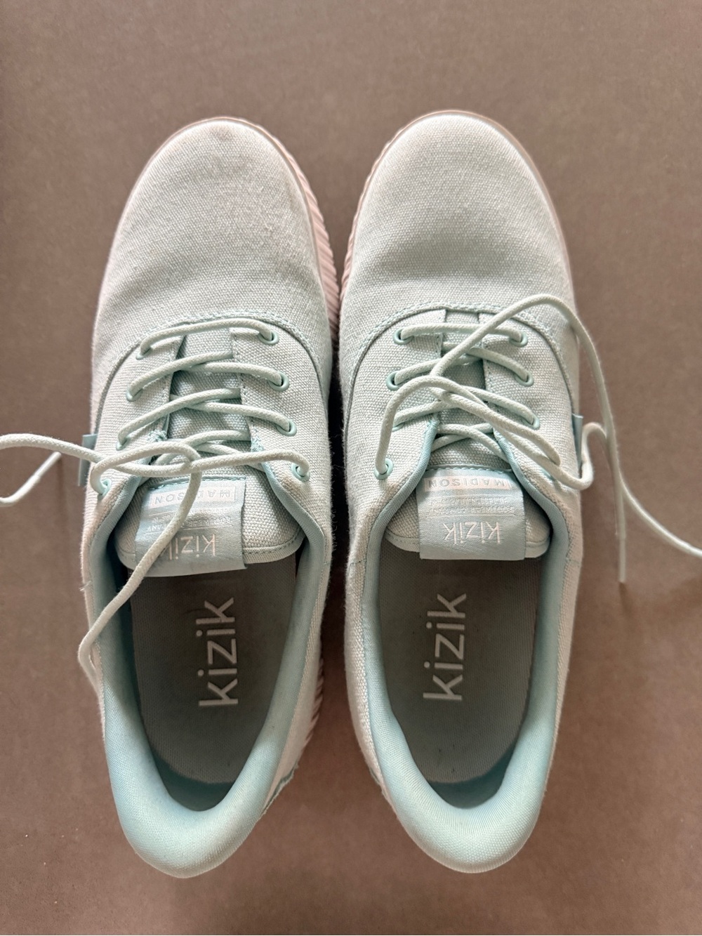 Kizik x Madison Light Blue Canvas Sneakers